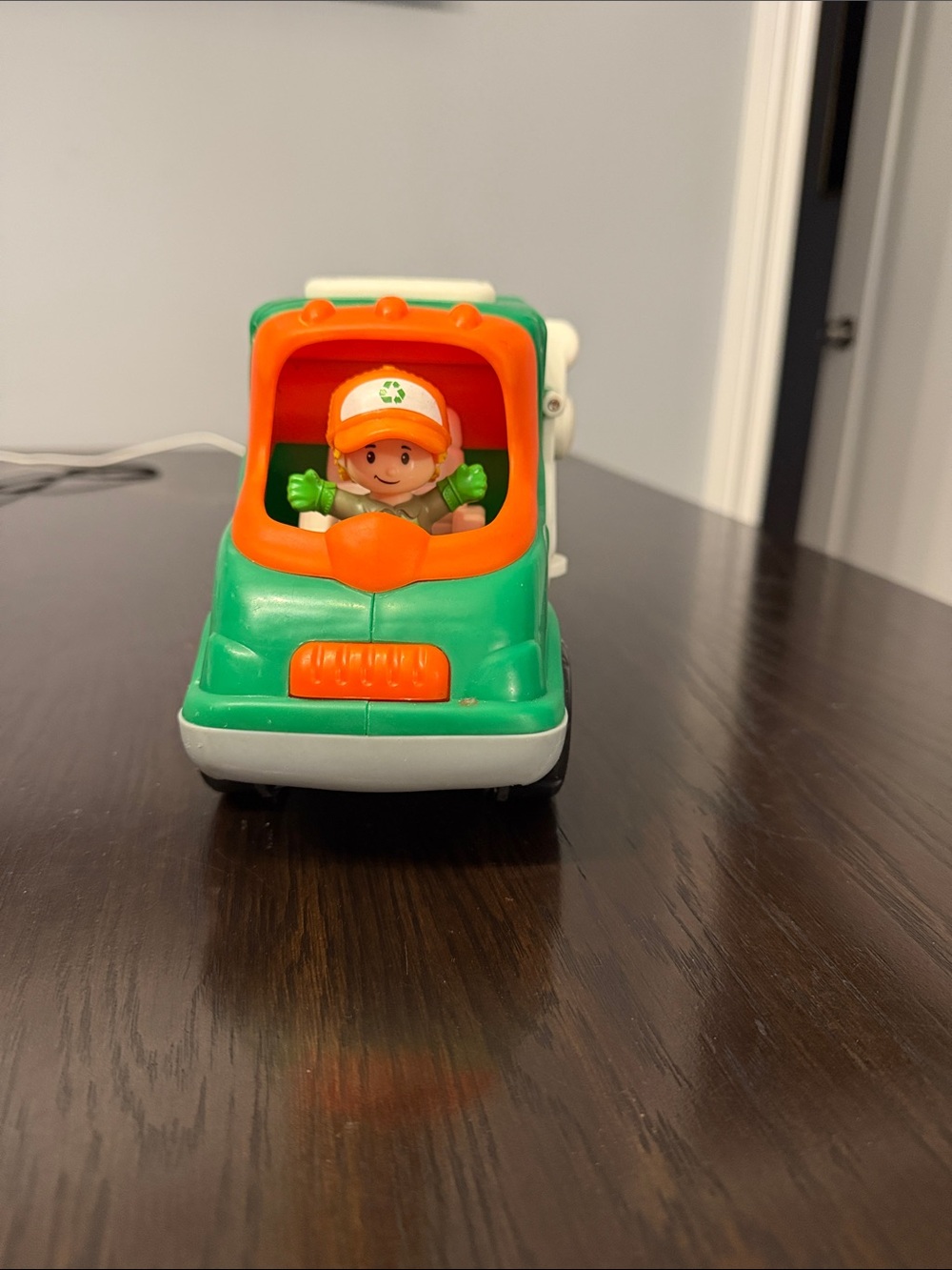 Fisher-Price Green and Orange Recycling Truck with Driver Figure